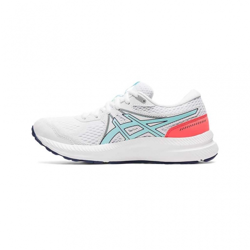 White/Clear Blue Asics 1012A911.960 Gel-Contend 7 Running Shoes | DGUXK-9207