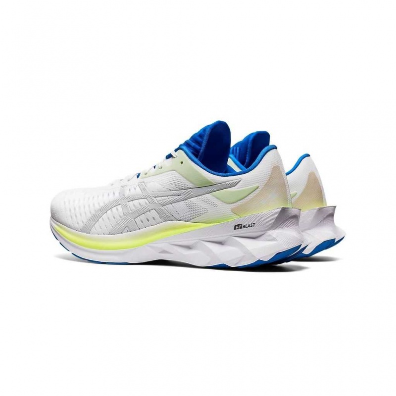 White/Glacier Grey Asics 1011A681.100 Novablast Running Shoes | JKHXF-2015