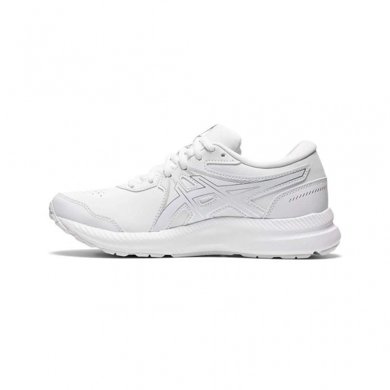 White/White Asics 1132A057.100 Gel-Contend Walker Running Shoes | XOPRY-3702