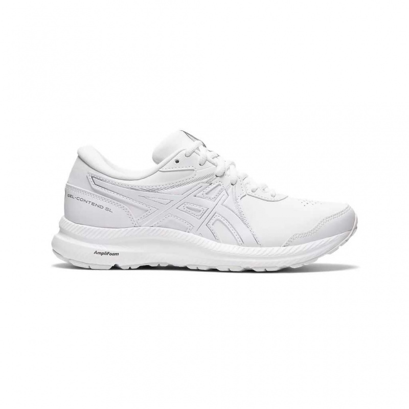 White/White Asics 1132A057.100 Gel-Contend Walker Running Shoes | XOPRY-3702