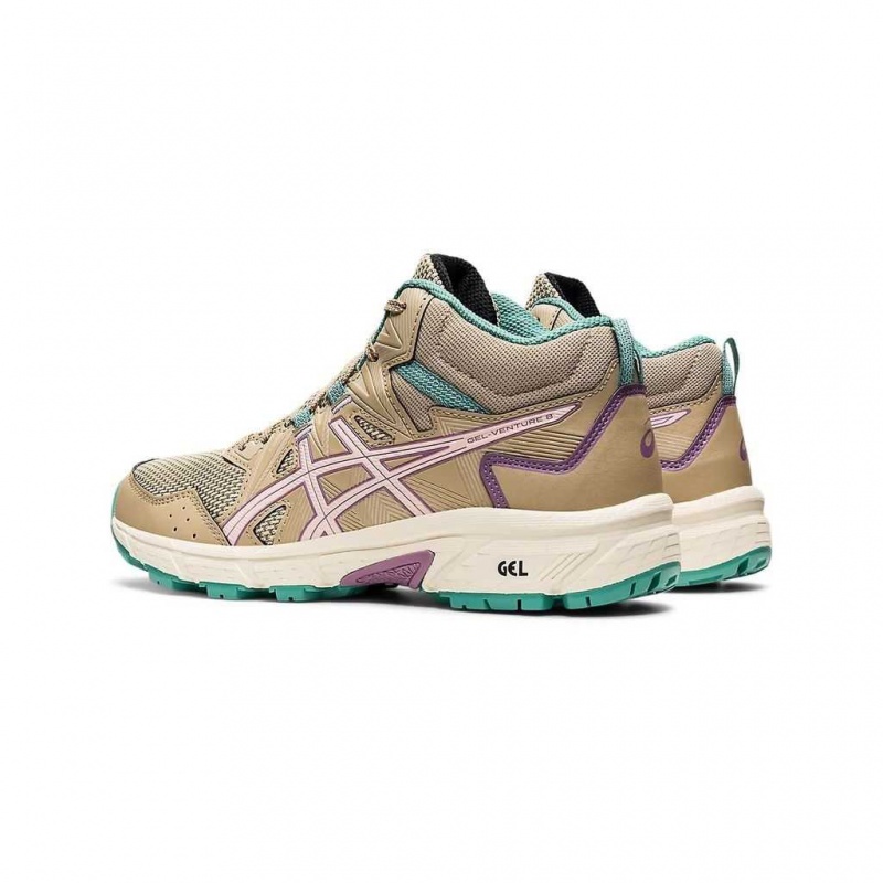 Wood Crepe/Rosequartz Asics 1012A869.205 Gel-Venture 8 Trail Running Shoes | YQAHU-9571